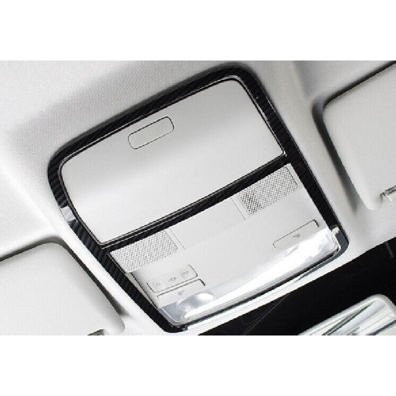For Volkswagen Tiguan 2010-2016 Front Reading Lamp Frame Cover Trim Carbon Fiber