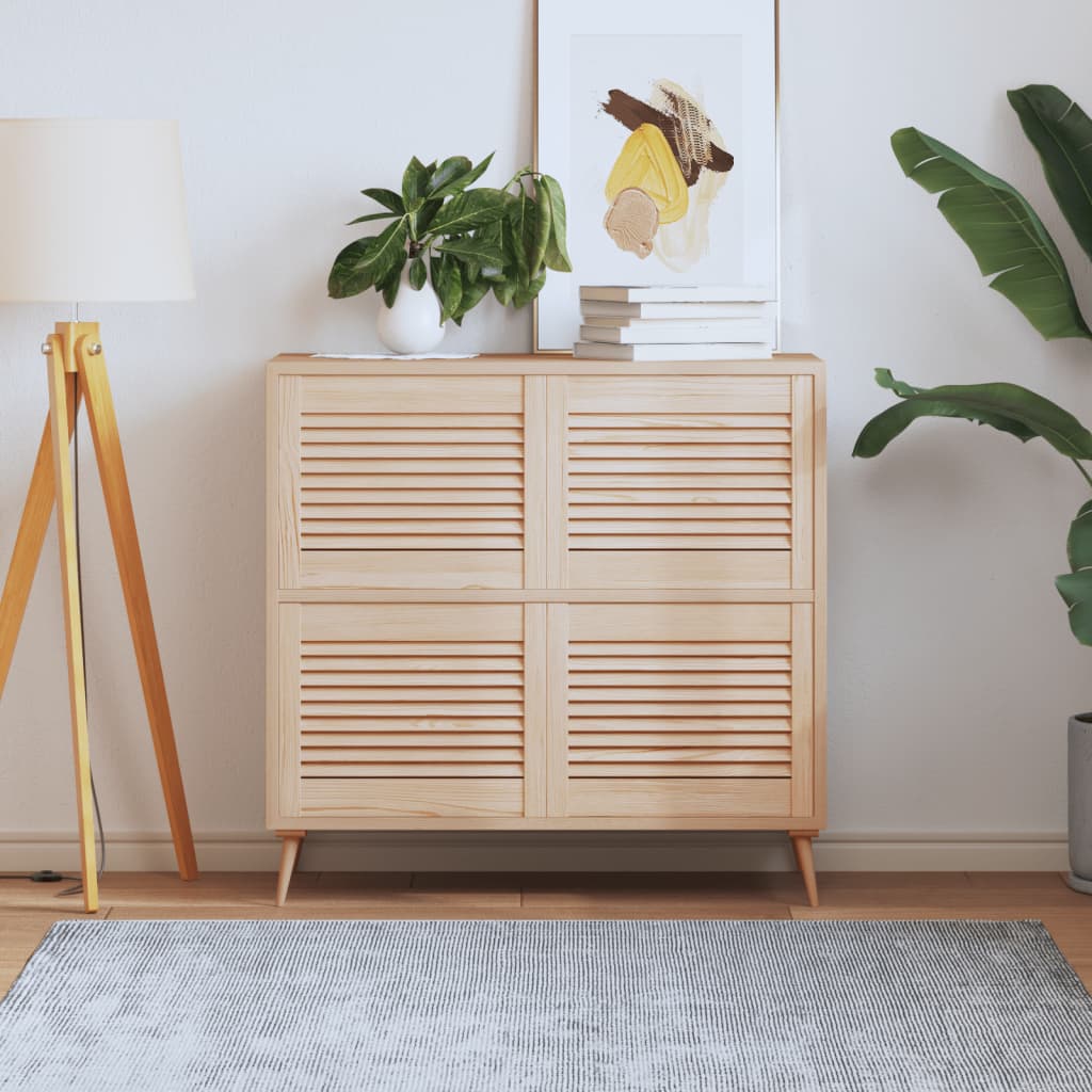 Cabinet Doors with Louvered Design 4 pcs 39.5 x 49.4 cm Solid Pine Wood