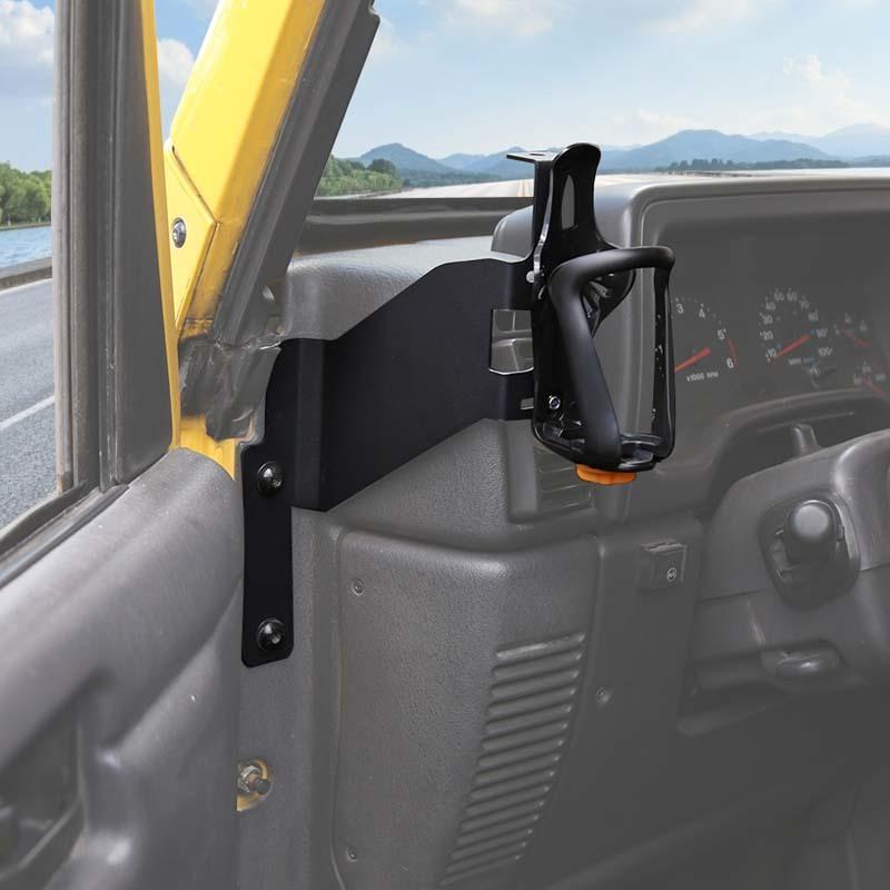 Car Central Console Water Cup Mobile Phone Stand Bracket Fit For Jeep Wrangler TJ 1997-2006 Car Interior Accessories