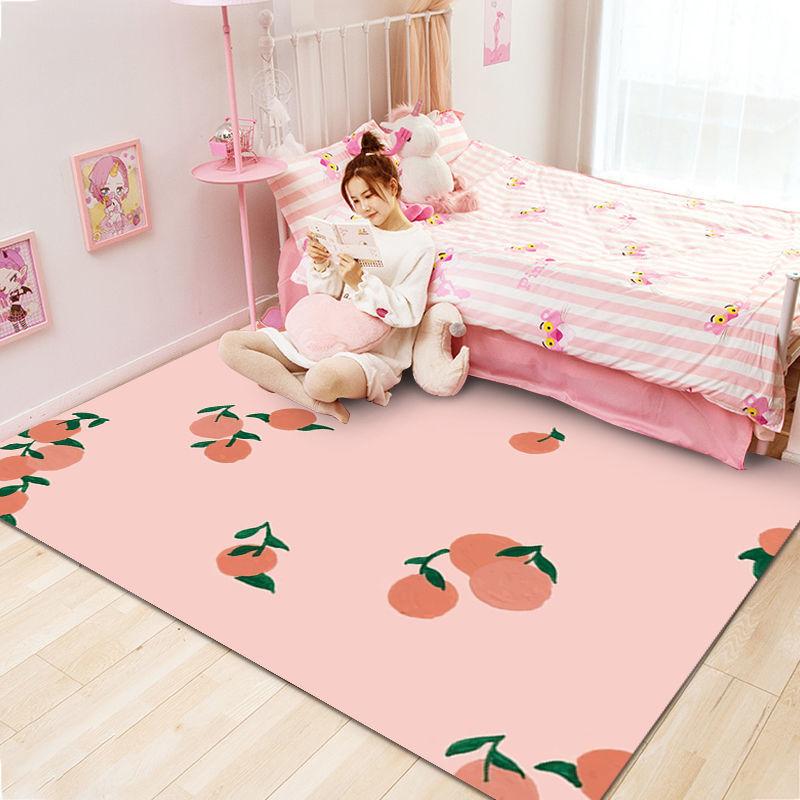 Entrance Door Mat Cute Pink Cartoon Floor Rug For Bedroom Bedside Room Mat Girl Bedroom Decoration Room Decor Kids Carpet Rugs