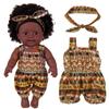 African American Reborn Doll Simulation Black Full Enamel Baby Doll Girl Toys Lifelike Play Dolls Fun Kids Toy Children Gifts