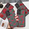 Strawberry Cherry Print Case For Samsung Galaxy A22 A12 A21s A71 A32 A13 A33 A53 A73 A52 A11 A51 A31 A72 4g 5g Luxury Funda Capa