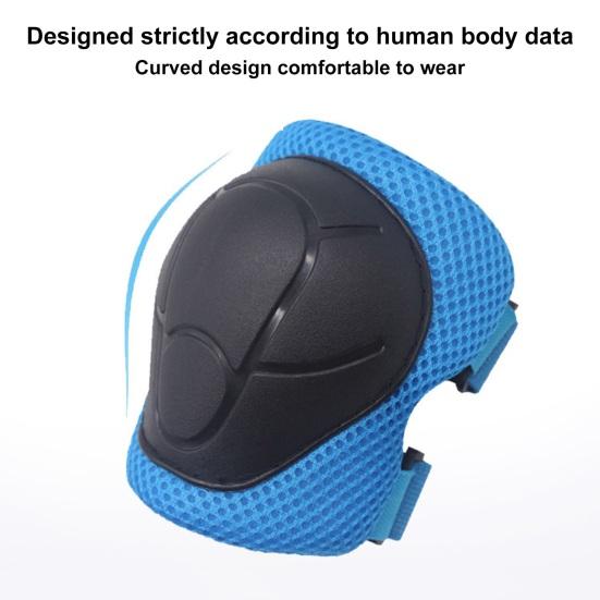 1 комплект наколенников, регулируемые сверхлегкие амортизирующие ударопрочные детские налокотники, спортивный комплект защитного снаряжения