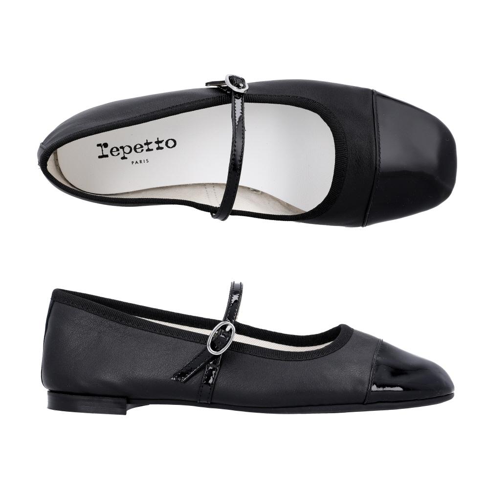 Repetto Georgiana Туфли-балетки с блестящим носком V4222vve410