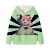 Spy X Family Hoodie Cartoon Anya Forger Pullover Loyor Yor Forger Boys Girls Personality Outfits Tops Children Gift Clothes