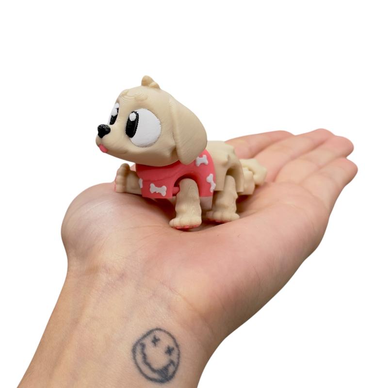 Mini Baby Animals - Cute 3D Printed Articulated Toy Figures - Collectible Figurines Decor