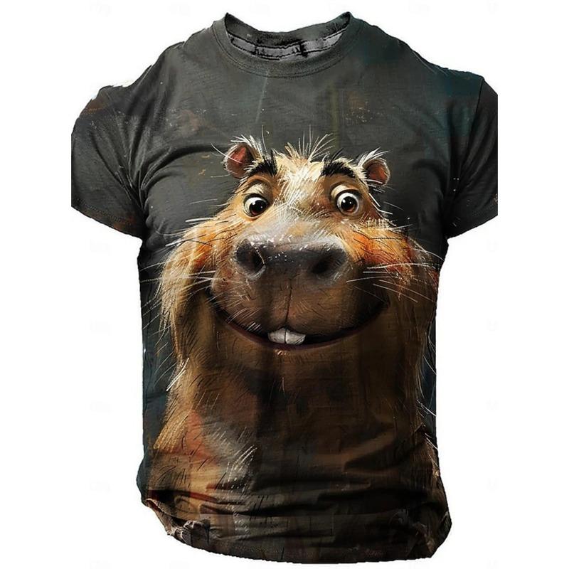 Мужская забавная футболка с изображением кошки и акулы, топы с 3D-принтом, короткий рукав, круглый вырез, футболки с изображением животных, новые футболки больших размеров, одежда