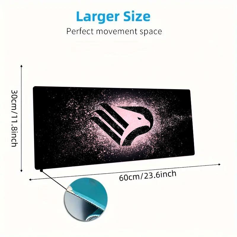 Palermo FC Mouse Pad, Large Gaming Desk Mat, Non-slip XXL Mousepad for Laptop & Tablet, Mini PC Playmat with Stitched Edges