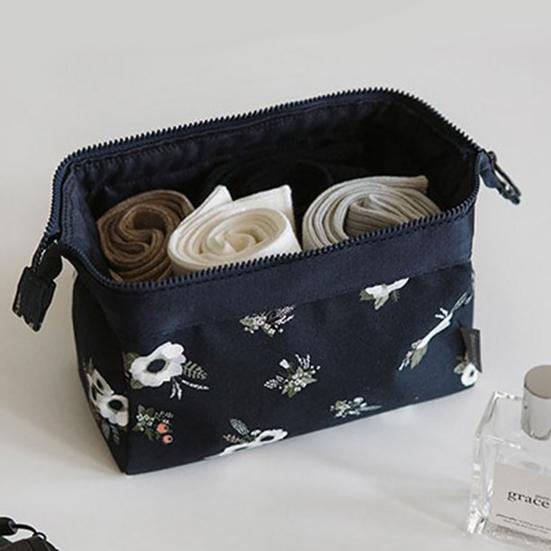 Высококачественная косметичка из привлекательного хлопка большой вместимости