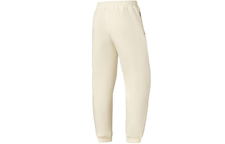Li Ning Fitness Series Knitted Sweatpants Men's White AKLS093-5