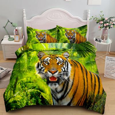 Комплект постельного белья с изображением гигантского тигра 3D King Queen Twin Single Size Duvet Cover Наволочки Комплект постельного белья