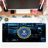 Fashion F-FBI Mouse Pad For Office Gaming And Keyboards Non-Slip Large Waterproof