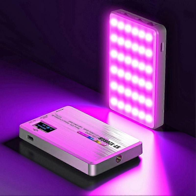 Bi-Color LED Selfie Light with Clip 3000mAh Rechargeable Battery Ideal for Video Conferences, Vlogs, and Laptop Use