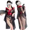 Yukata Cosplay Sexy One Piece Courtesan Kimono Lingerie Japanese Style Costume Yamato Nadeshiko Extremely Sexy Erotic Lingerie Costume Erotic