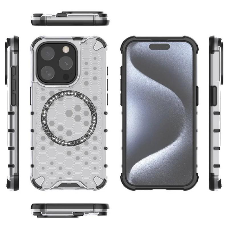 For iPhone 14 Pro Phone Case Compatible with MagSafe WANLONFENG FC Series with Tempered Glass (Big Lens Hole)