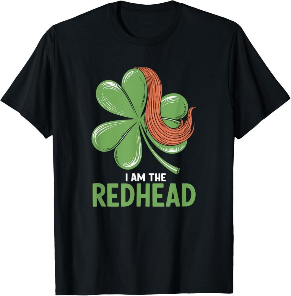 I Am The Redhead Dibs On The Redhead Funny St. Patricks Day T-Shirt Unisex T-Shirt