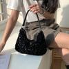 Women Elegant Shoulder Bag Versatile Sequins Glitter Clutch Purse Evening Armpit Purse Female Dating Bag