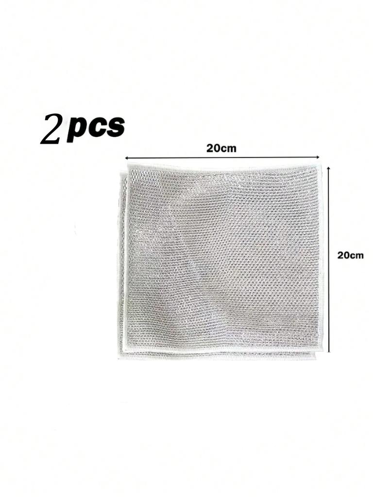 12/1 шт. Волшебная салфетка для уборки, утолщенная двухсторонняя металлическая проволочная тряпка для мытья посуды, кухонные полотенца для мытья посуды, чистящие инструменты