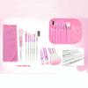 7pcs Makeup Brushes Cosmetic Foundation Eyeshadow Eyeliner Brushes Travel Set
