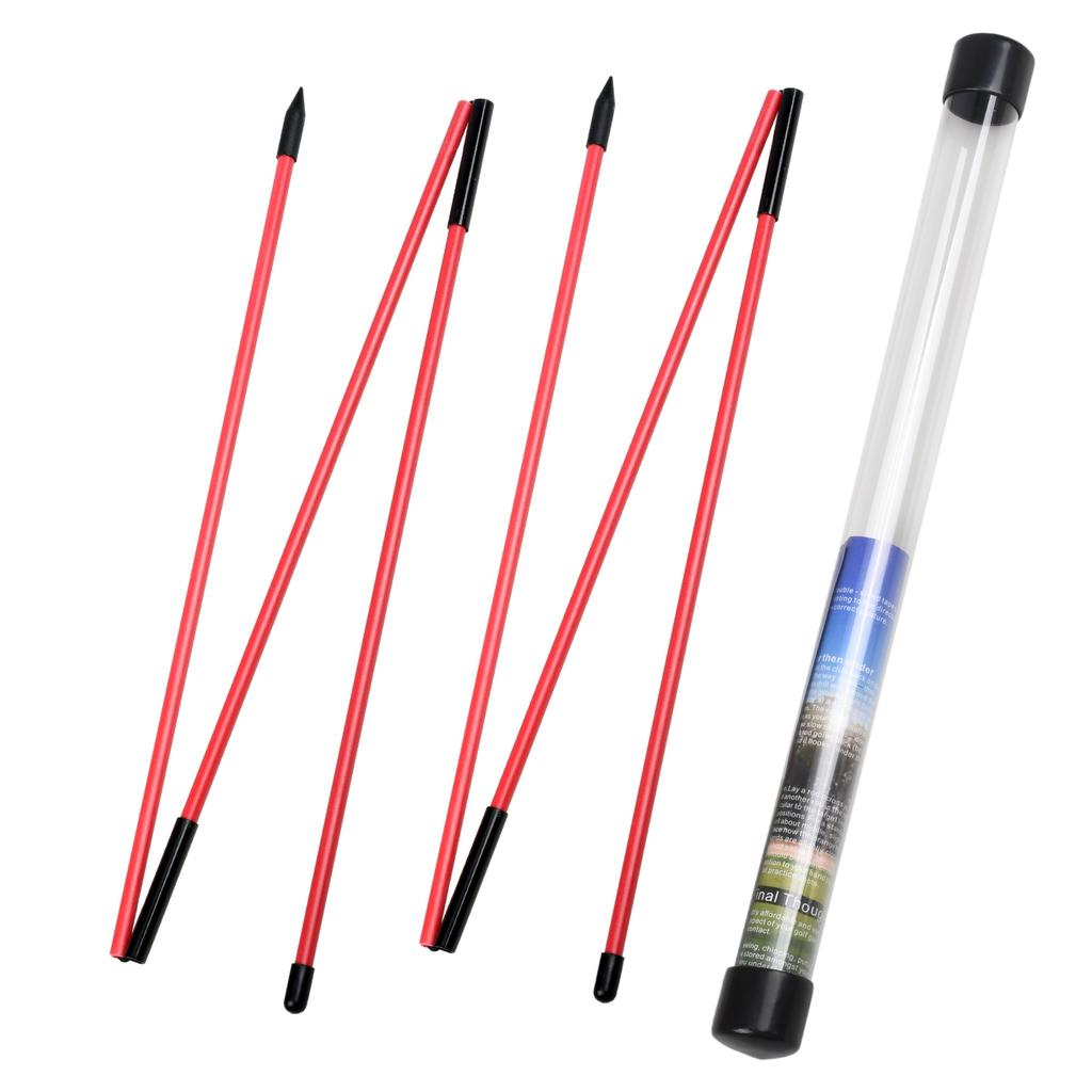 Golf Alignment Sticks 2 Sets 48inch Alignment Practice Rods Collapsible 6 Colors Golf Alignment Sticks Golf Swing Training Tools 5