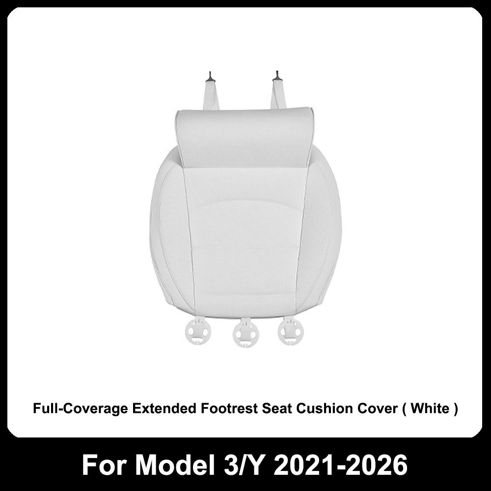 For Tesla Model 3/Y -2026 Seat Cushion with Leg Support Seat Protection Cover with Extension Leg Rest Pad Relieve Fatigue