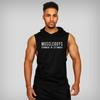 Muscleguys Bodybuilding Stringer Tank Tops Gym Hoodie Sleeveless Shirt Fitness Tank Top Men Gym Clothing Cotton Workout Vest