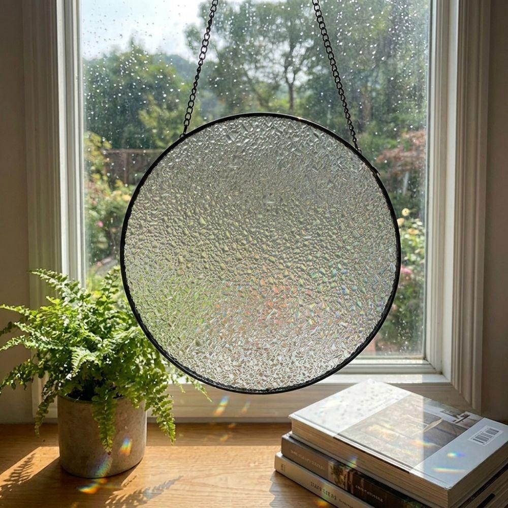DIY Art Painting Light-Catching Suncatcher Glass Hanging Decor Home Garden Ornament