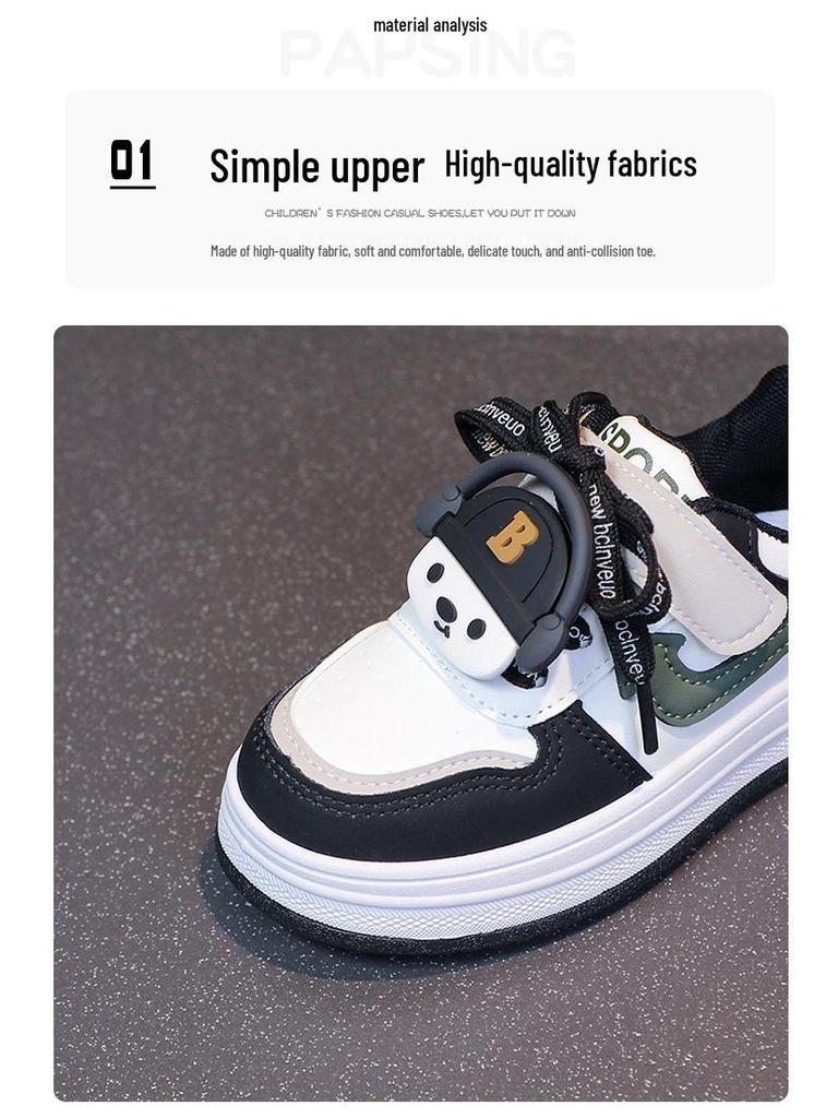 Дышащие, износостойкие скейт-туфли для детей – Удобные кроссовки с мягкой подошвой для мальчиков и девочек с мультяшным дизайном