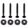 Set Of Joint Bushings Bolts Screws For Guitar Neck Plate Black