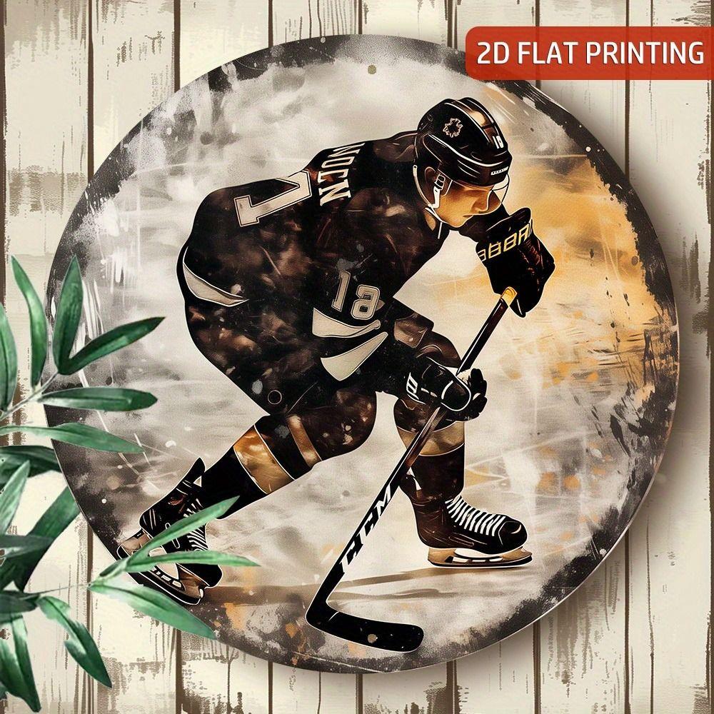 Металлический Плакат Настенное Искусство Ретро Хоккейный Знак Декор Дома Гаража
