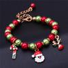 Santa Claus Bracelet Merry Christmas Decor for Home Noel Happy New Year Ornaments Xmas Gifts