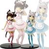 НОВАЯ 18СМ Фигурка Кошка-Горничная из Аниме NEKOPARA Шоколад Ваниль Милый Красивый Стиль Кошки Модель ПВХ Статическая Детские Игрушки Коллекционная Подарок