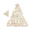 Wooden Christmas Tree Lace 30x26.5x7.5 Cm