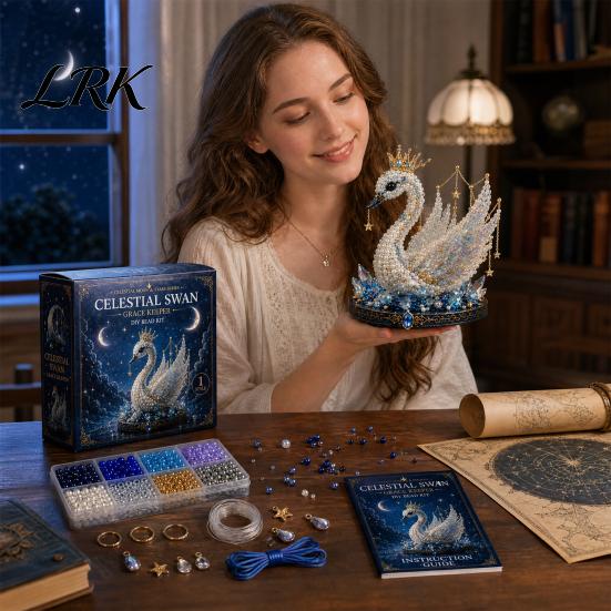 Богиня Луны Ремесло Мифическое Животное DIY Набор Бусин для Начинающих, 3D Изготовление из Бусин с Инструкциями для Начинающих, Уникальные Дизайны Стеклянные Бусины