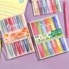 Multicolor Scented Double-Headed Highlighter Pen Set - Ideal for Students