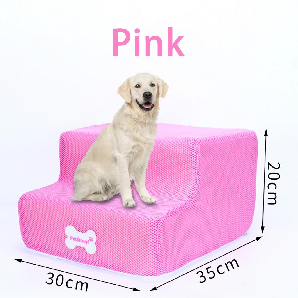 Новая дышащая сетка, складная лестница для домашних животных, съемная кровать для домашних животных, пандус для кошек и собак, 2 ступени