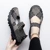 Summer Mary Jane Sandals Lady Handmade Braid Sandals Women Color Weave Girl Beach Shoes Plus Size