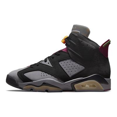 Кроссовки Air 6 Retro GS Bordeaux Kids Черные Светло-Графитовые Темно-Серые 384665-063