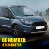 2x Прозрачный боковой повторитель указателя поворота крыла для Ford Transit Connect 9T1Z13K376A