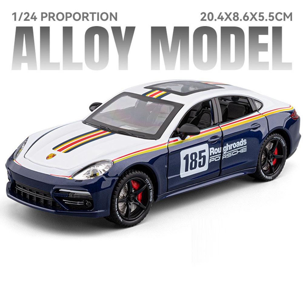 Scale 1:24 Panamera Cayenne S Car Model Toy Alloy Body Rubber Tires Pull Back Sound Light Vehicle Models Holiday Supercar Gifts
