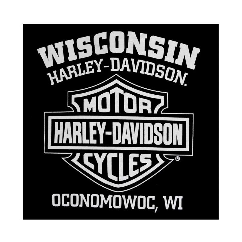 Мужская футболка Harley-Davidson с графическим принтом орла, с коротким рукавом, черная