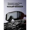 Очки для плавания взрослые HD водонепроницаемые с защитой от запотевания, очки для плавания с большой оправой для мужчин и женщин, профессиональное оборудование для дайвинга