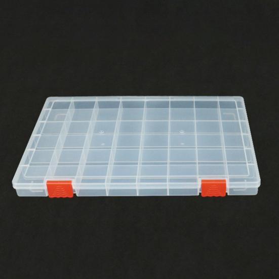 Fishing Bait Storage Box 48 Grid Design Transparent Compact Portable Wide Application Lure Organizer Fishing Hook Case