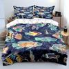 Colorful fish pattern background Print Soft Comfortable Duvet Cover Bedding Set Included 1*Duvet Cover 2*Pillowcases