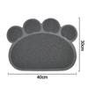 Paw Shape Cat Dishes Placemat Non-slip Cat Litter Box Mat Durable Pet Feeding Mat
