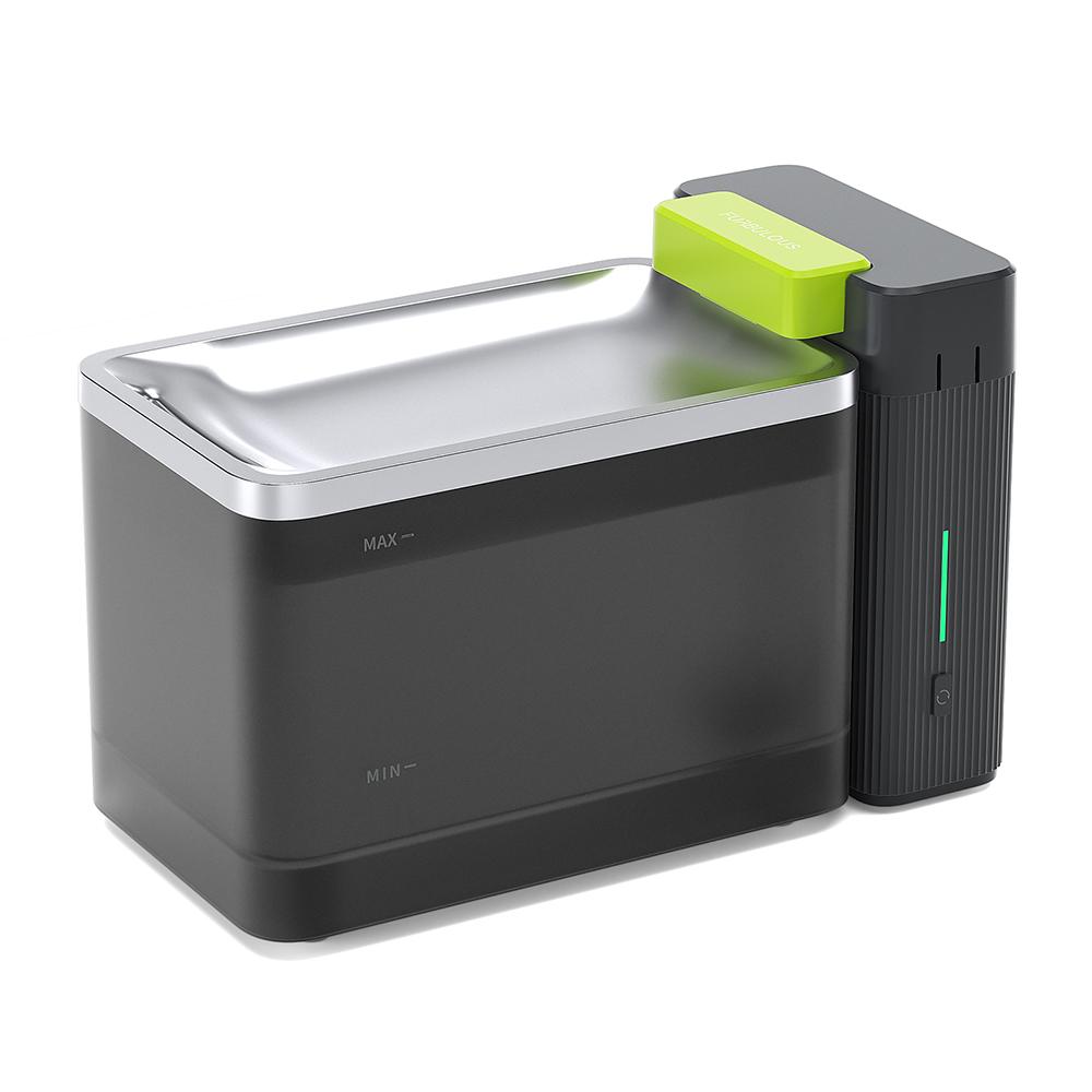 Восстановленная автоматическая поилка для домашних животных Furbulous Cube - Черный