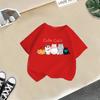 2-13Y Children T-shirt Cat Printed Kids Clothes 100% Cotton T-shirt Tops Tee Boys Girls Baby Tee