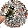 50Pcs Attack On Titan Anime Stickers Pack Bicycle Motorcycle Laptop Skateboard Guitar Luggage Waterproof Sticker Kids Toys