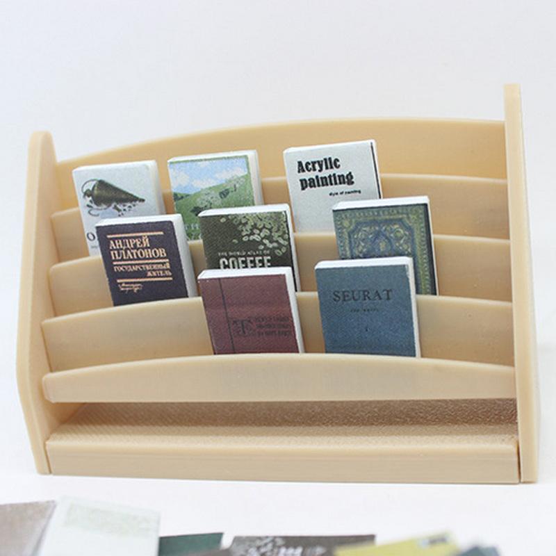 20 шт. 1:12 Миниатюрная книга для кукольного домика, комиксы, маленькие книги, мини-модель, детские игрушки для ролевых игр, аксессуары для кукольного дома