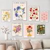 Abstract Flower Market Poster Flowers Matisse Print Market Matisse Floral Exhibition Picture Canvas Painting for Home Decor